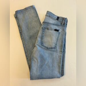 7 For All Mankind Light Wash Jeans Womens 29x32 Slimmy Luxe Performance Denim